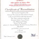 NAAC- 'A' Grade Certificate 